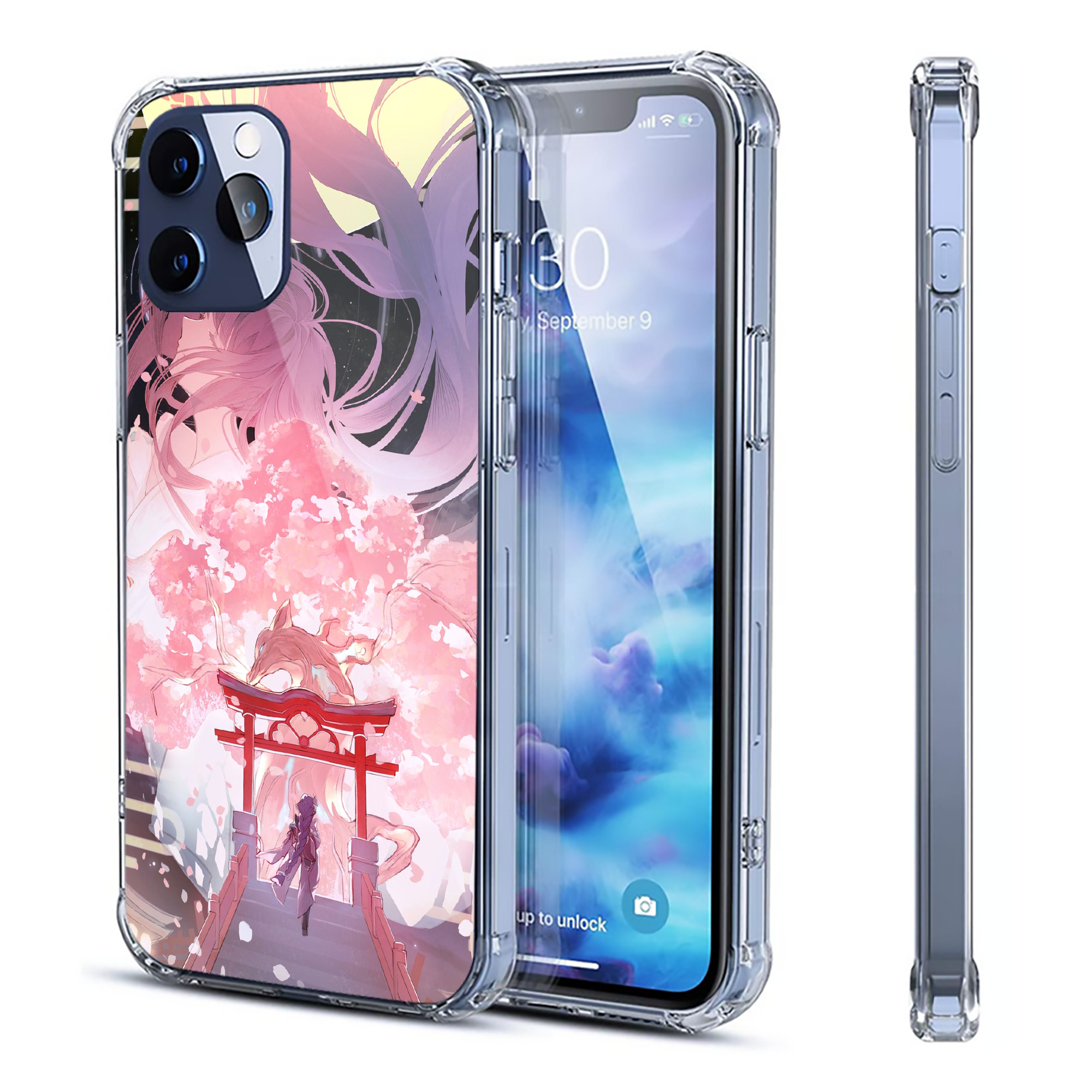 げんし神 genshin 【iPhone 12シリーズ対応】透明スマホケース（クリアソフトケース）